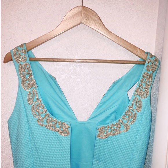 NWT LILLY PULITZER Suzette Shift Dress Serene Blue SZ: 8 - Picture 13 of 16